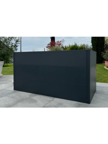 Hochbeet aus Metall XL - Maße: H 77 x B 150 x T 75 cm