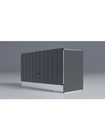Fahrradgarage Sidebox Maße: H 123 x B 90 x T 195 cm