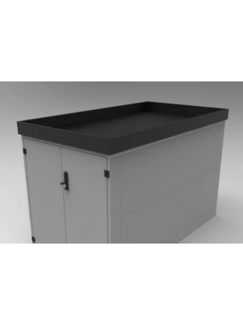 Pflanzwannne Statement - Maße: H 12 x B 117 x T 208 cm